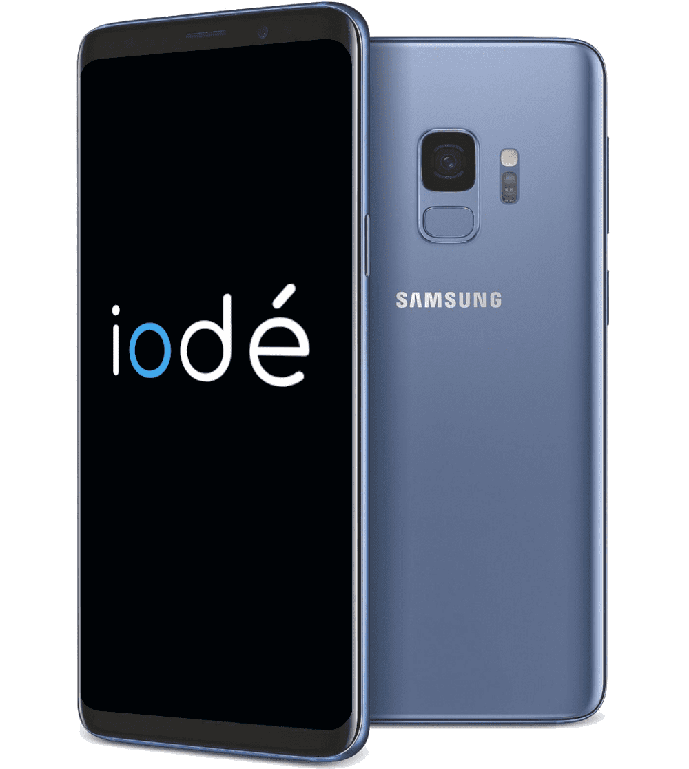 Samsung Galaxy S9 with iodéOS