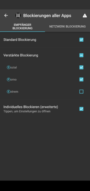 blockierungen aller apps in iodéOS