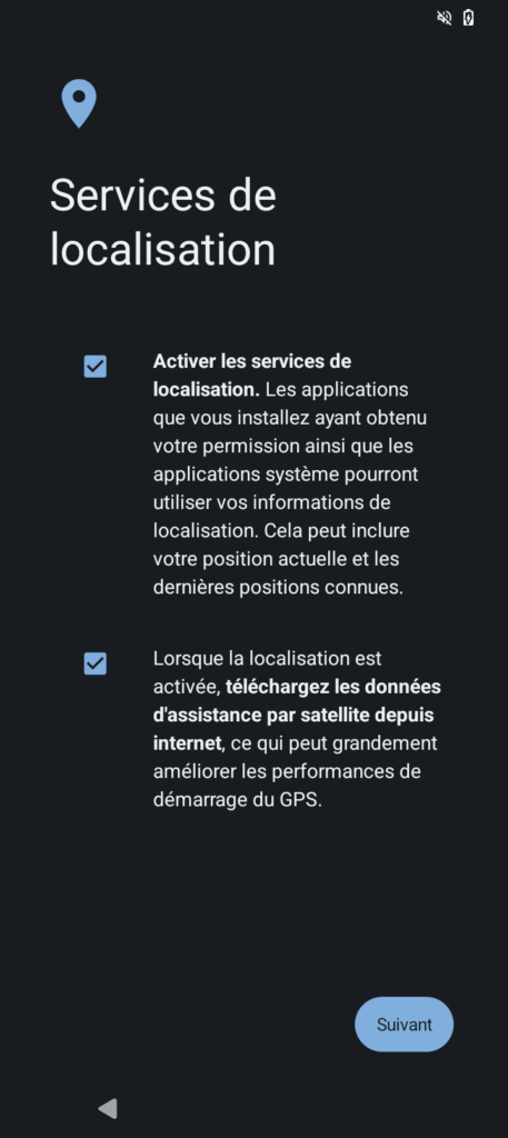 Guide de configuration iodéOS localisation